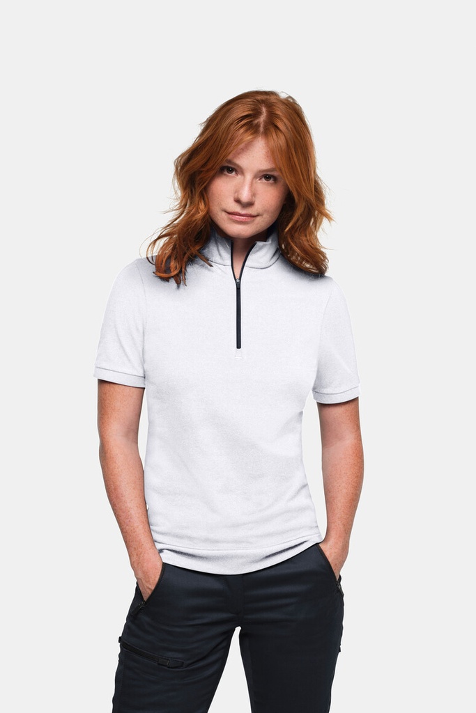 HAKRO Damen Zip-Shirt Piqué MIKRALINAR® ECO 334
