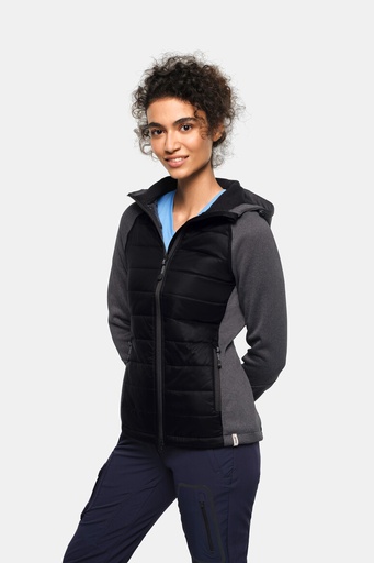 HAKRO Damen Kapuzen-Hybridjacke Contrast 265