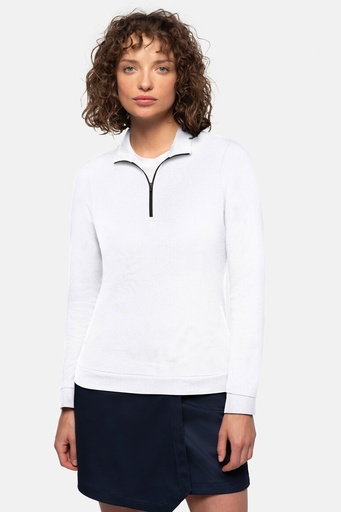 HAKRO Damen Zip-Longsleeve Piqué MIKRALINAR® ECO 335