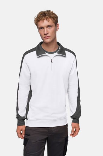 HAKRO Zip-Sweatshirt Contrast MIKRALINAR® 476