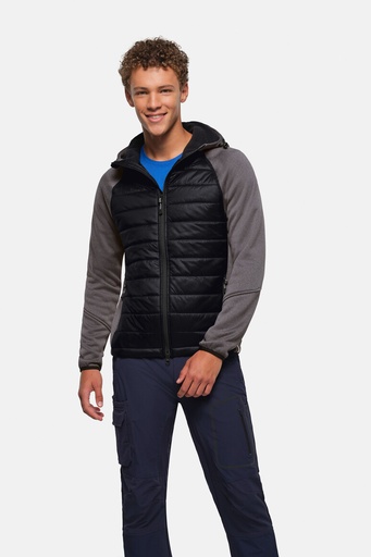 HAKRO Kapuzen-Hybridjacke Contrast 865